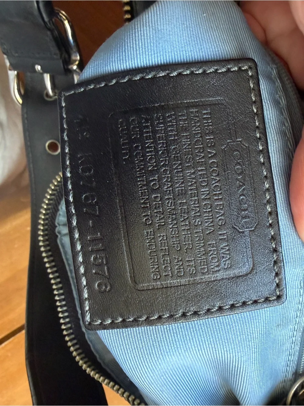 Coach Black Hobo Shoulder Bag Signature Canvas and Leather - Picture 9 of 9